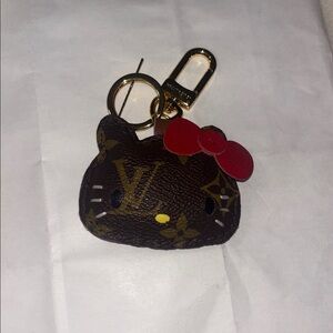 Upcycled Hello Kitty Key Ring/bag Charm